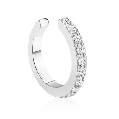 Fashion Exquisite Rhinestone Decor Ear Cuff earring for Woman Ear 2025 Summer New Arrival Christmas Jewelry Gift